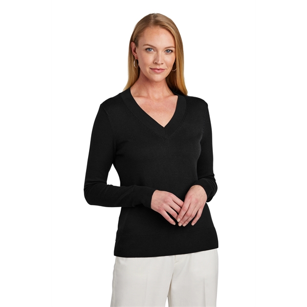Brooks Brothers Women's Cotton Stretch V-Neck Sweater... from ASI 84863 SanMar