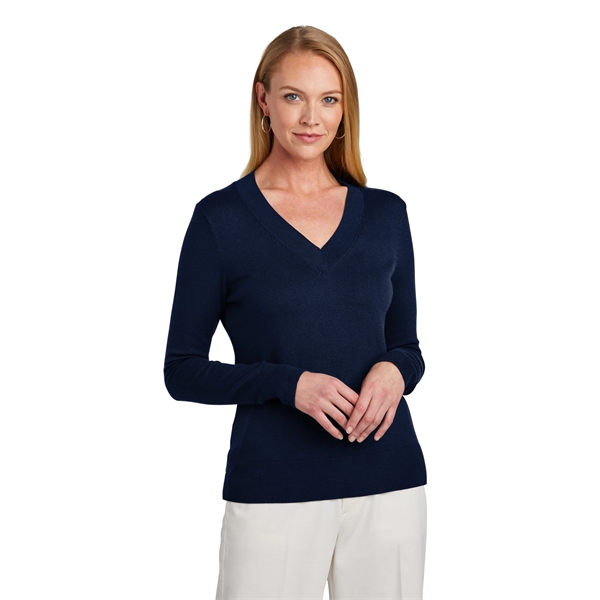 Brooks Brothers Women's Cotton Stretch V-Neck Sweater... from ASI 84863 SanMar