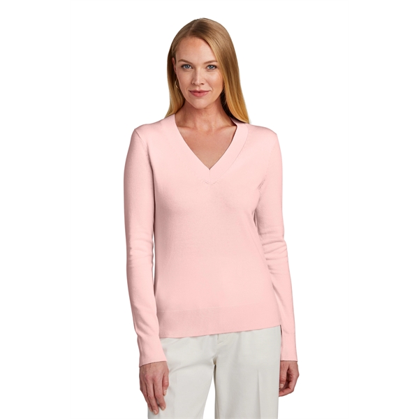 Brooks Brothers Women's Cotton Stretch V-Neck Sweater... from ASI 84863 SanMar
