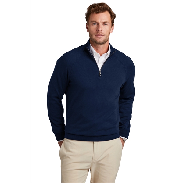 Brooks Brothers Cotton Stretch 1/4-Zip Sweater... from ASI 84863 SanMar