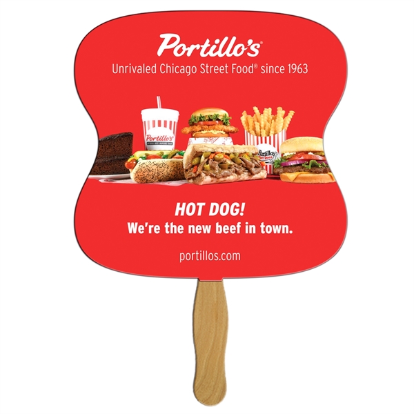 Hourglass Hand Fan Full Color (2 Sides)... from ASI 67620 Lion Circle Corp