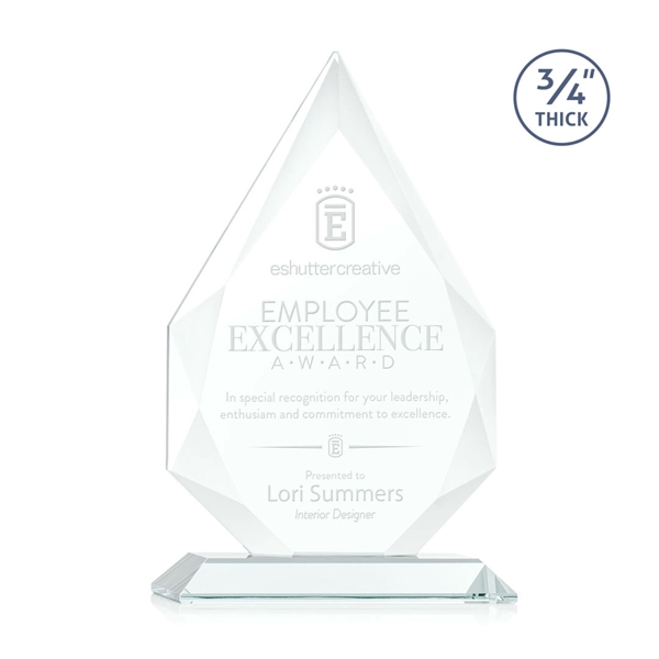 Diamond shape jade color award on a base.... from ASI 84592 St Regis Group / St Regis