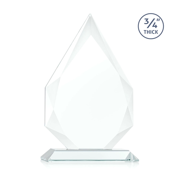 Diamond shape jade color award on a base.... from ASI 84592 St Regis Group / St Regis