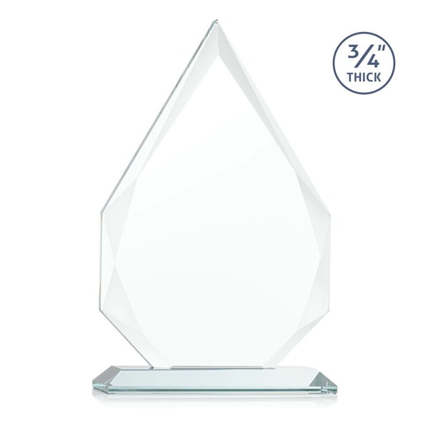 Diamond shape jade color award on a base.... from ASI 84592 St Regis Group / St Regis