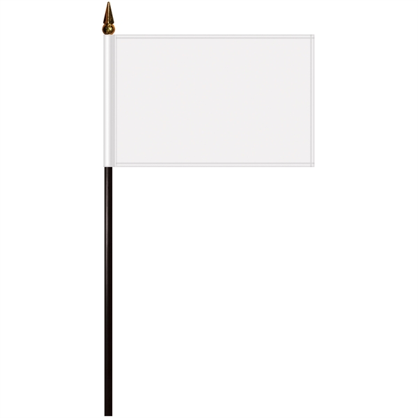 4" x 6" Plastic Liner Stick Flag on a 10" staff.... from ASI 80228 Quinn