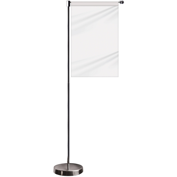 11-19.7" Metal Telescopic Flagpole w/ Single Reverse Banner... from ASI 80228 Quinn