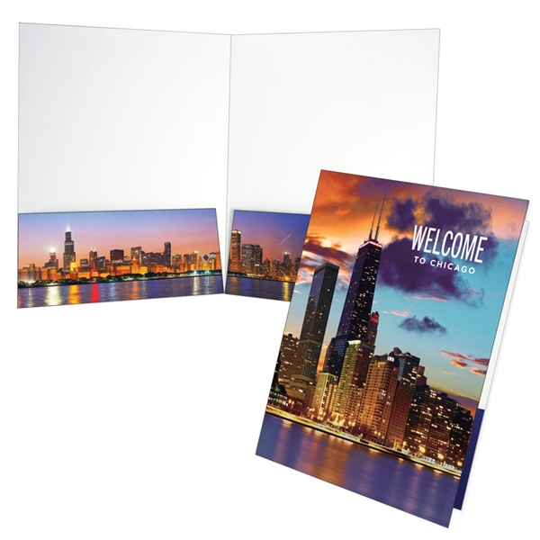 Presentation Folder printed full color on 12 or 14 PT C1S... from ASI 32050 Admore / Admore®