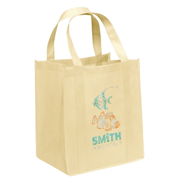 Non-Woven Polypropylene grocery tote with dual reinforced handles.... from ASI 37940 Bag Makers Inc