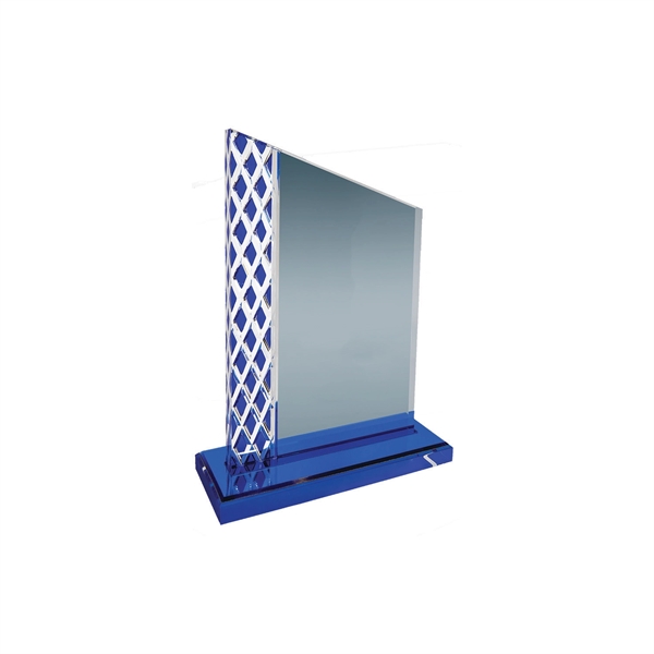 8" Blue Unite Diamond Ice Acrylic Award... from ASI 74601 Calico