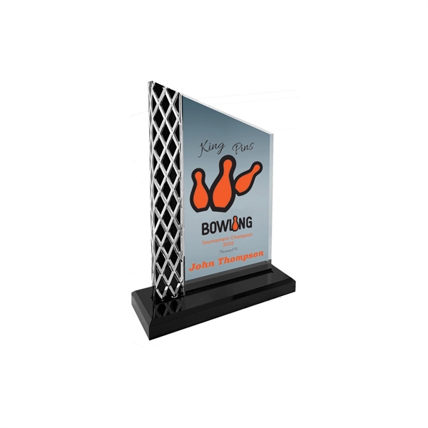 8" Black Unite Diamond Ice Acrylic Award... from ASI 74601 Calico