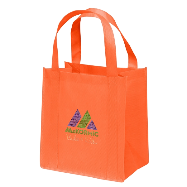 Non-Woven Polypropylene grocery tote with dual reinforced handles.... from ASI 37940 Bag Makers Inc