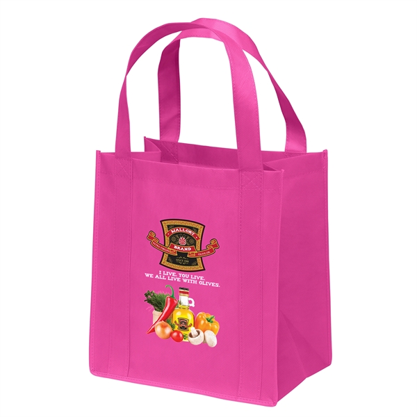 Non-Woven Polypropylene grocery tote with dual reinforced handles.... from ASI 37940 Bag Makers Inc