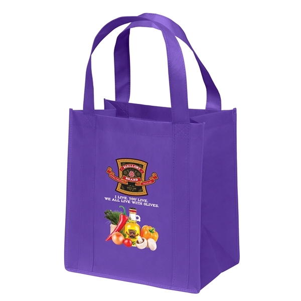 Non-Woven Polypropylene grocery tote with dual reinforced handles.... from ASI 37940 Bag Makers Inc