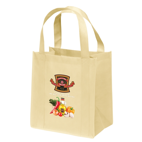 Non-Woven Polypropylene grocery tote with dual reinforced handles.... from ASI 37940 Bag Makers Inc