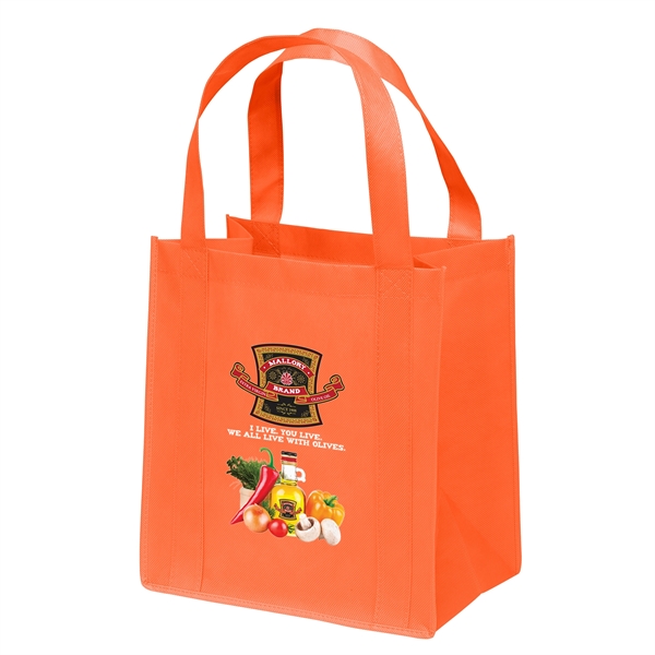 Non-Woven Polypropylene grocery tote with dual reinforced handles.... from ASI 37940 Bag Makers Inc