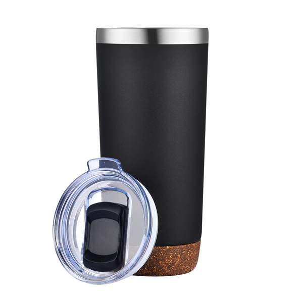 20 Oz. Stainless Steel Vacuum Tumbler with Powder Coating and Cork... from ASI 99030 Zipline / Zipline®