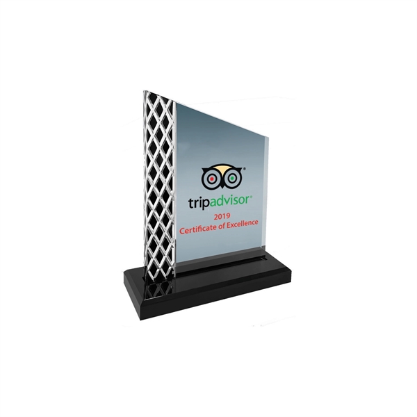 7" Black Unite Diamond Ice Acrylic Award... from ASI 74601 Calico