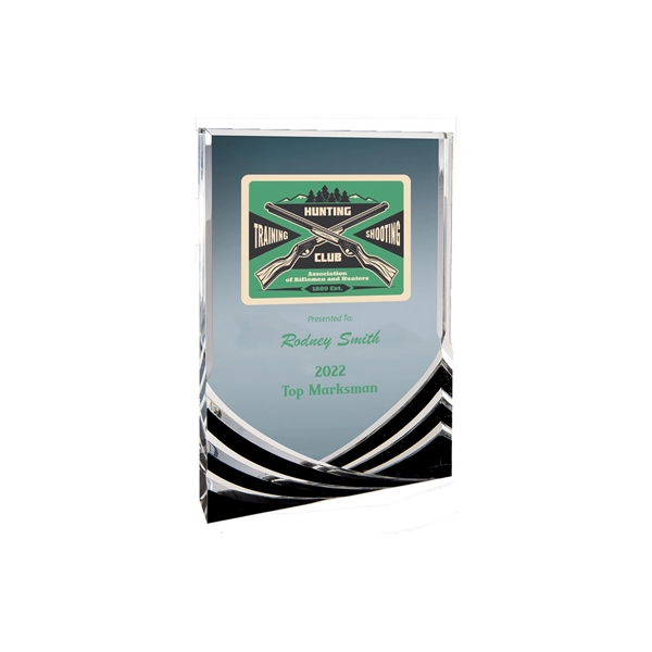 6" x 8" Black Rectangle Soaring Acrylic Award... from ASI 74601 Calico