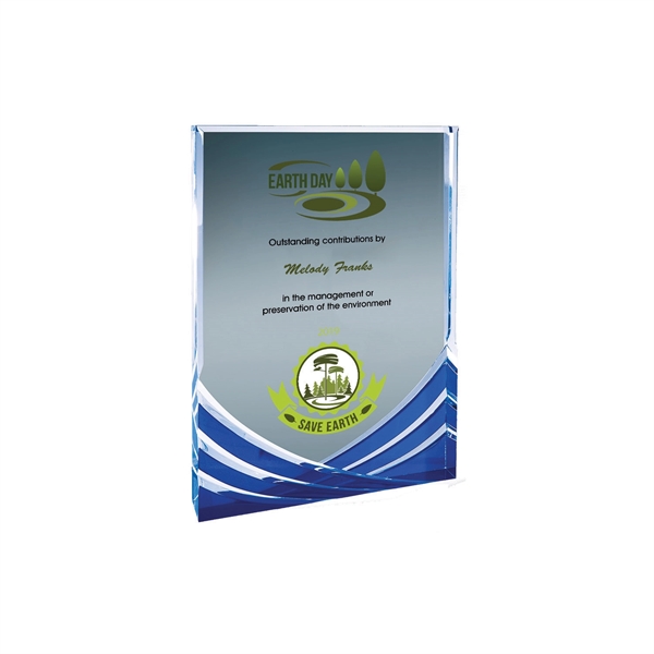 6" x 8" Blue Rectangle Soaring Acrylic Award... from ASI 74601 Calico