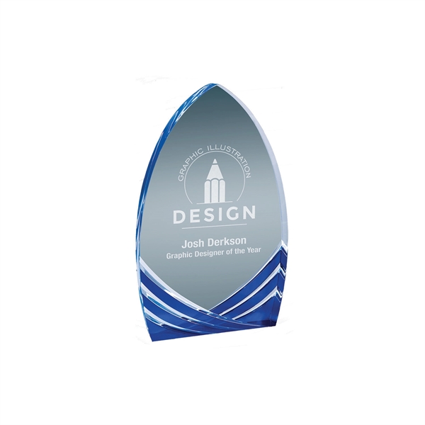 8" Blue Cathedral Soaring Acrylic Award... from ASI 74601 Calico
