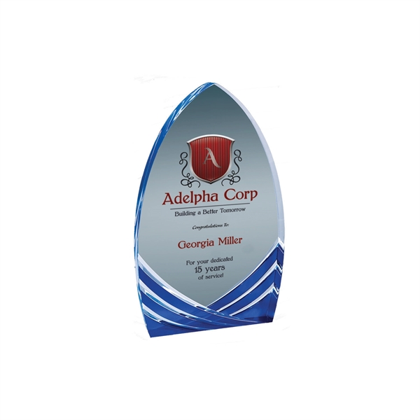 8" Blue Cathedral Soaring Acrylic Award... from ASI 74601 Calico