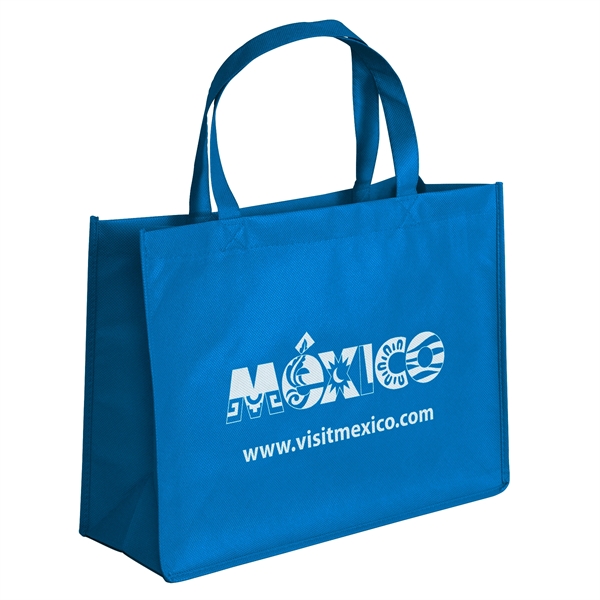 Non-Woven Polypropylene Tote with strong stitched seams and side/bottom gussets.... from ASI 37940 Bag Makers Inc