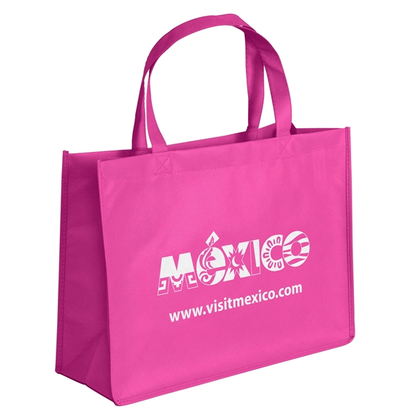 Non-Woven Polypropylene Tote with strong stitched seams and side/bottom gussets.... from ASI 37940 Bag Makers Inc