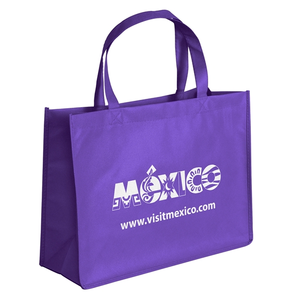 Non-Woven Polypropylene Tote with strong stitched seams and side/bottom gussets.... from ASI 37940 Bag Makers Inc