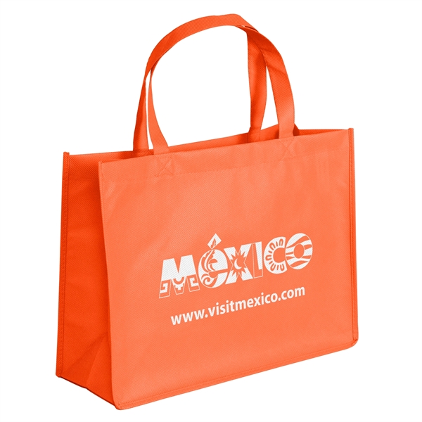 Non-Woven Polypropylene Tote with strong stitched seams and side/bottom gussets.... from ASI 37940 Bag Makers Inc