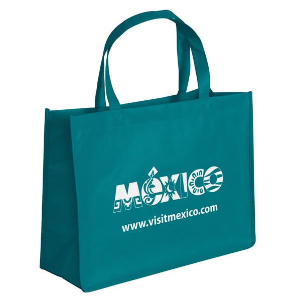 Non-Woven Polypropylene Tote with strong stitched seams and side/bottom gussets.... from ASI 37940 Bag Makers Inc