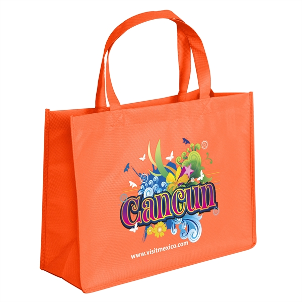 Non-Woven Polypropylene Tote with strong stitched seams and side/bottom gussets.... from ASI 37940 Bag Makers Inc