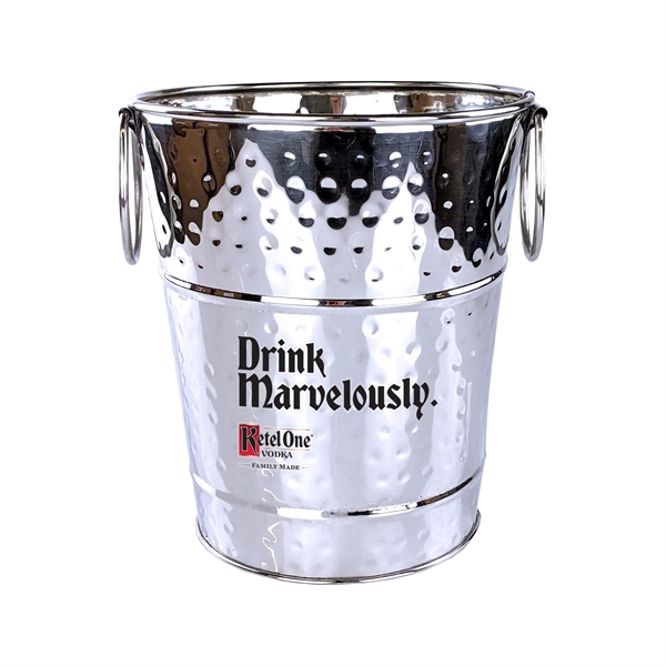 Timeless stainless steel wine bucket with elegant hammered texture.  Perfect... from ASI 39839 BrekX