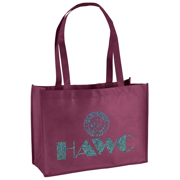 Non-Woven Polypropylene Tote with strong stitched seams and side/bottom gussets.... from ASI 37940 Bag Makers Inc