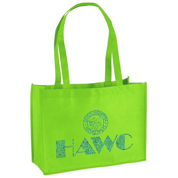 Non-Woven Polypropylene Tote with strong stitched seams and side/bottom gussets.... from ASI 37940 Bag Makers Inc