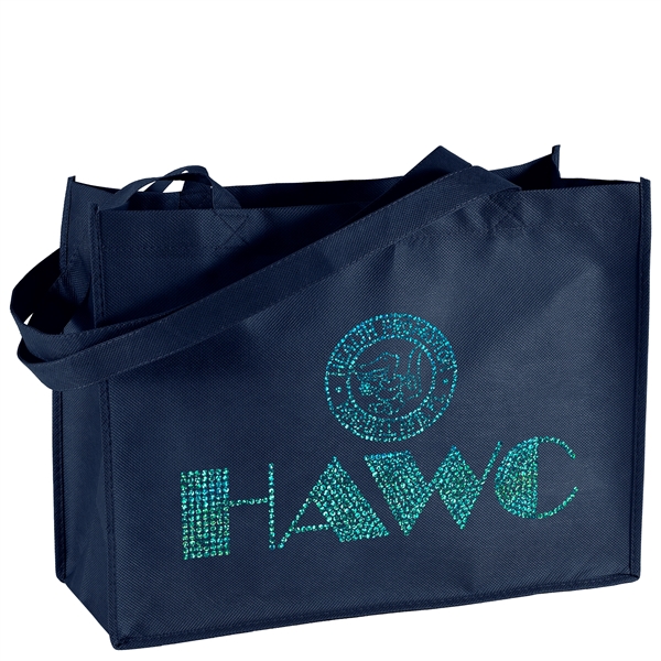 Non-Woven Polypropylene Tote with strong stitched seams and side/bottom gussets.... from ASI 37940 Bag Makers Inc