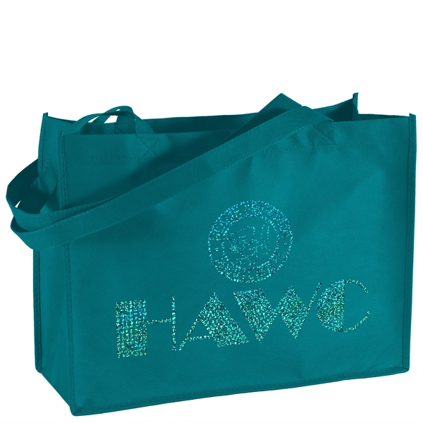 Non-Woven Polypropylene Tote with strong stitched seams and side/bottom gussets.... from ASI 37940 Bag Makers Inc