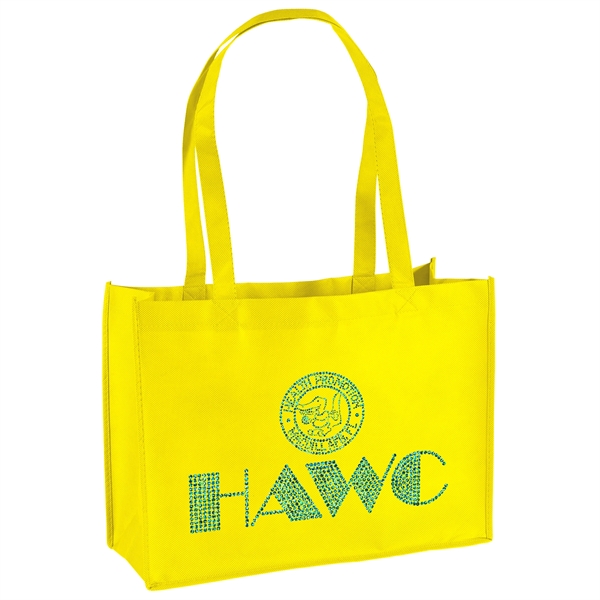 Non-Woven Polypropylene Tote with strong stitched seams and side/bottom gussets.... from ASI 37940 Bag Makers Inc
