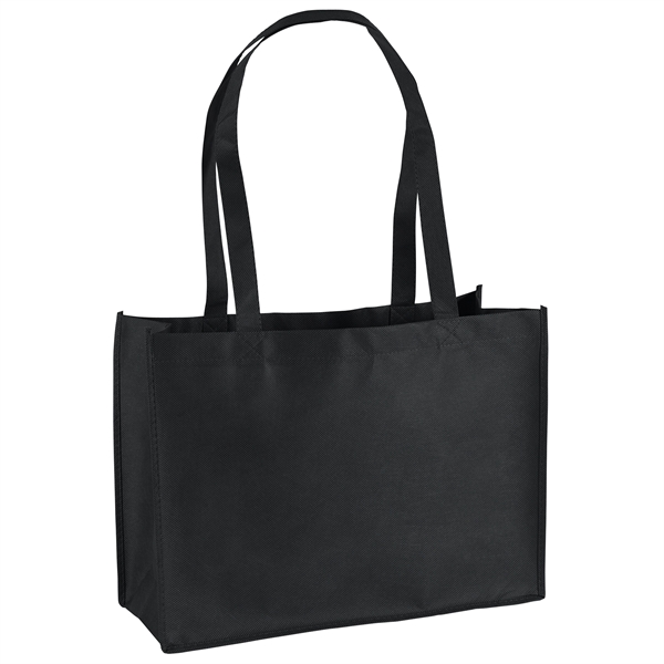 Non-Woven Polypropylene Tote with strong stitched seams and side/bottom gussets.... from ASI 37940 Bag Makers Inc