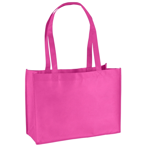 Non-Woven Polypropylene Tote with strong stitched seams and side/bottom gussets.... from ASI 37940 Bag Makers Inc