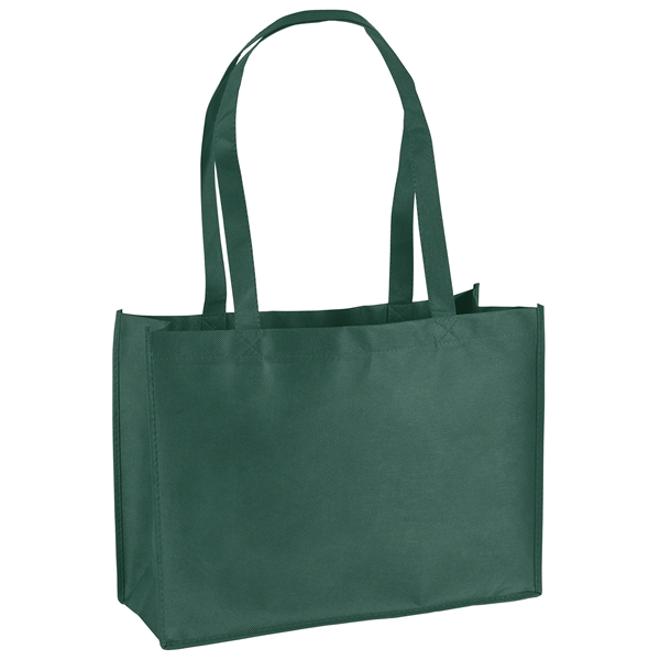 Non-Woven Polypropylene Tote with strong stitched seams and side/bottom gussets.... from ASI 37940 Bag Makers Inc