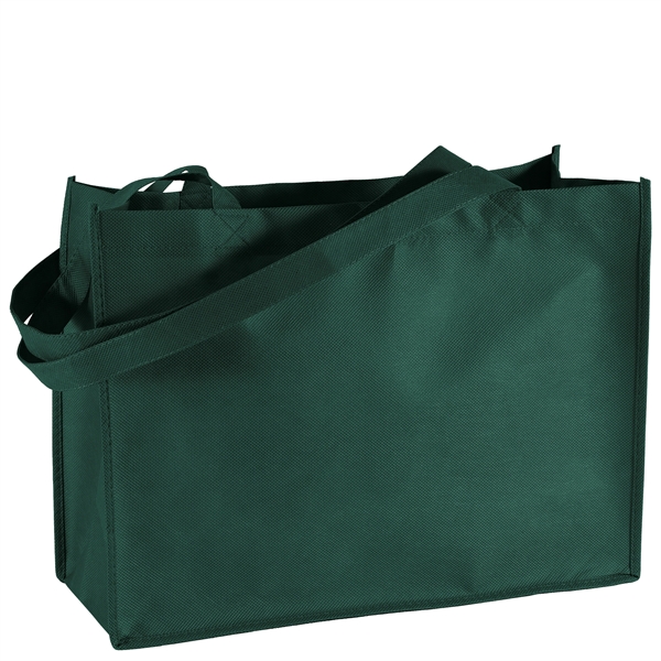 Non-Woven Polypropylene Tote with strong stitched seams and side/bottom gussets.... from ASI 37940 Bag Makers Inc