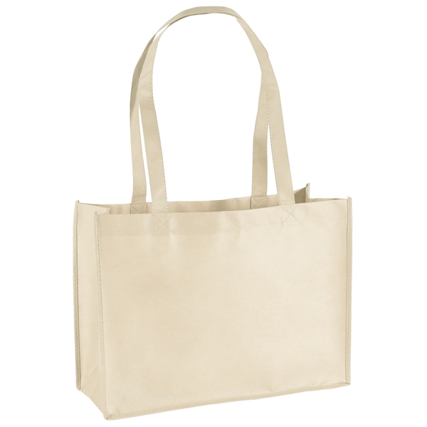 Non-Woven Polypropylene Tote with strong stitched seams and side/bottom gussets.... from ASI 37940 Bag Makers Inc