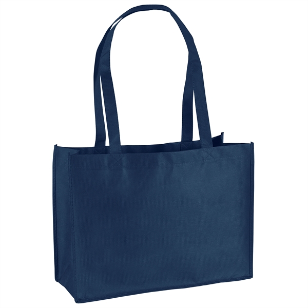 Non-Woven Polypropylene Tote with strong stitched seams and side/bottom gussets.... from ASI 37940 Bag Makers Inc