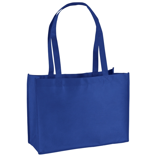 Non-Woven Polypropylene Tote with strong stitched seams and side/bottom gussets.... from ASI 37940 Bag Makers Inc