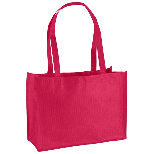 Non-Woven Polypropylene Tote with strong stitched seams and side/bottom gussets.... from ASI 37940 Bag Makers Inc