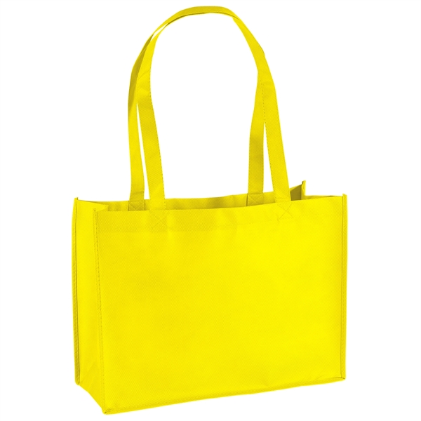 Non-Woven Polypropylene Tote with strong stitched seams and side/bottom gussets.... from ASI 37940 Bag Makers Inc
