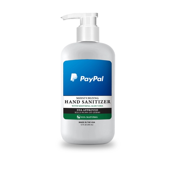 12 oz. bottle of Aloe Vera hand sanitizer.... from ASI 61005 Hirsch Gift Inc / HG