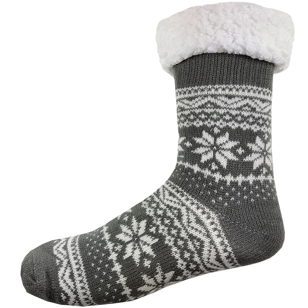 Sherpa lined crew length knit socks made of 100% polyester and... from ASI 90160 Suntex Industries