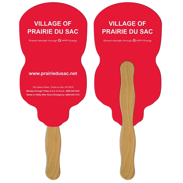 Neon Light Bulb Hand Fan Full Color (2 Sides)... from ASI 67620 Lion Circle Corp