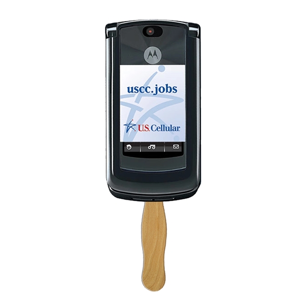 Cell Phone Hand Fan Full Color (1 Side)... from ASI 67620 Lion Circle Corp